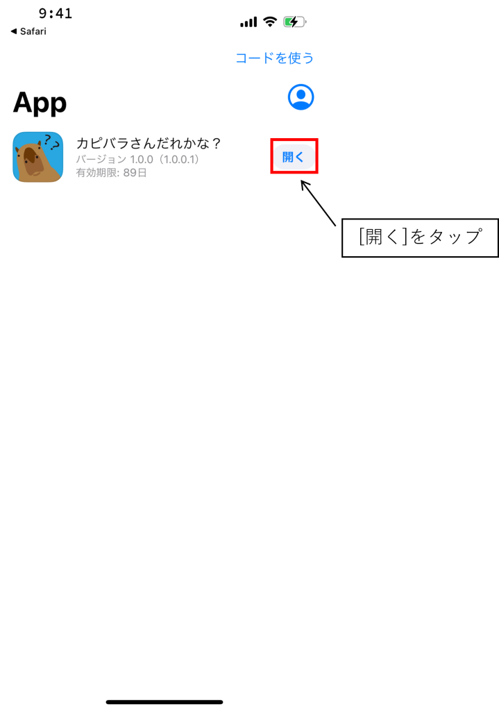 カピバラだれかな?TestFlightイメージ08