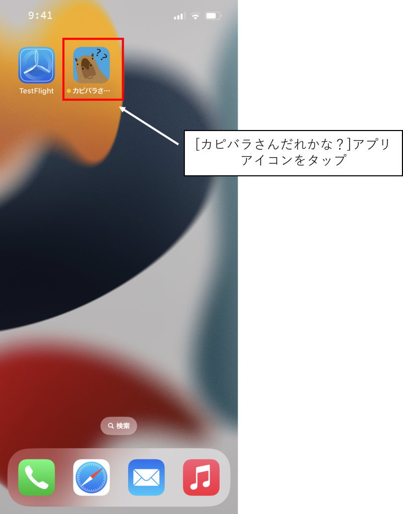 カピバラだれかな?TestFlightイメージ13
