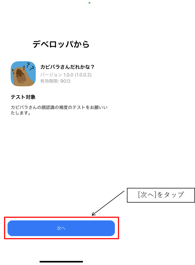 カピバラだれかな？TestFlightイメージ05